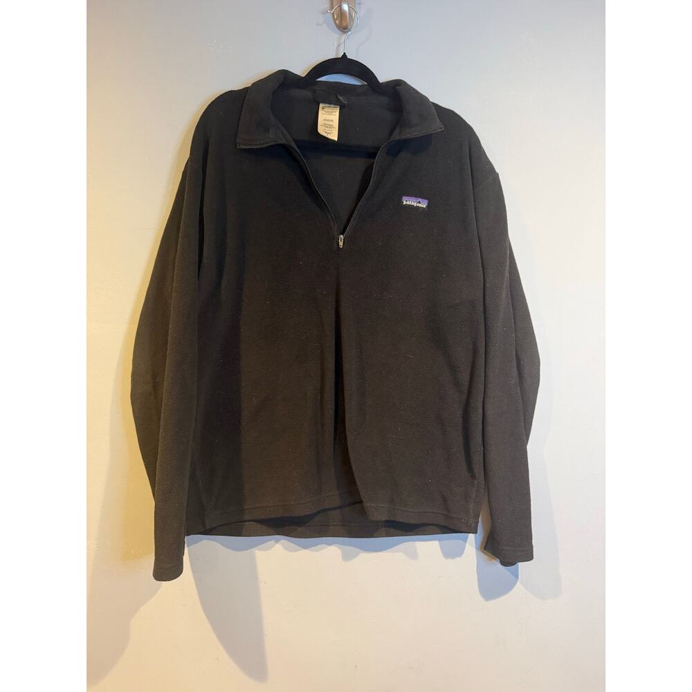 Patagonia Men’s Synchilla Fleece 1/4 Zip – Black – Size L